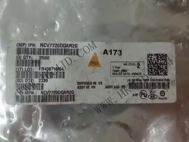 [出售] NCV7720DQAR2G（ON）十通道 Deca 半橋驅(qū)動(dòng)器，SSOP-24