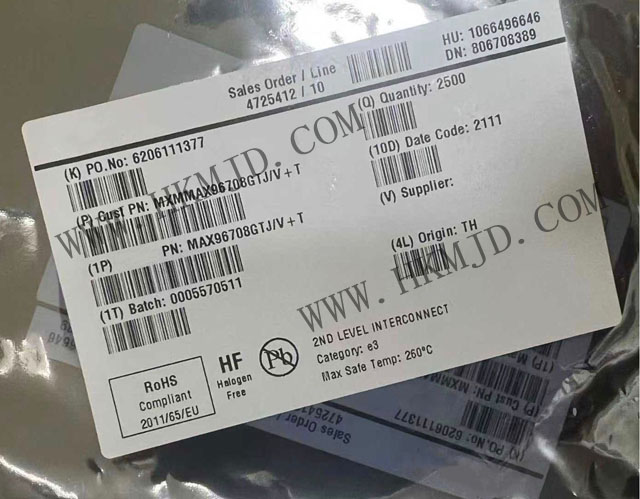 MAX96708GTJ